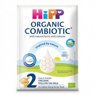 BIO HIPP 2 COMBIOTIC® TOLESNIO MAITINIMO PIENO MIŠINYS KŪDIKIAMS