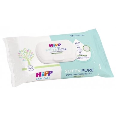 HiPP Babysanft drėgnos servetėlės 99,9 % vandens 1